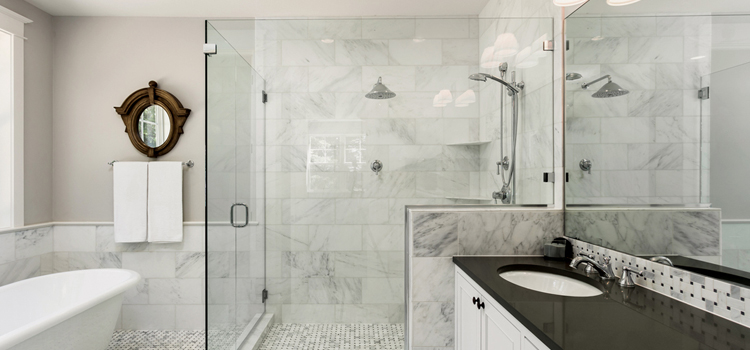 bathroom shower door installation in Myrtle Grove