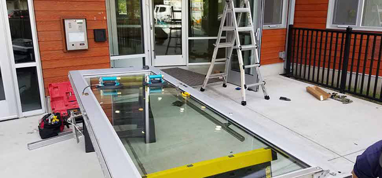 storefront door glass replacement Myrtle Grove